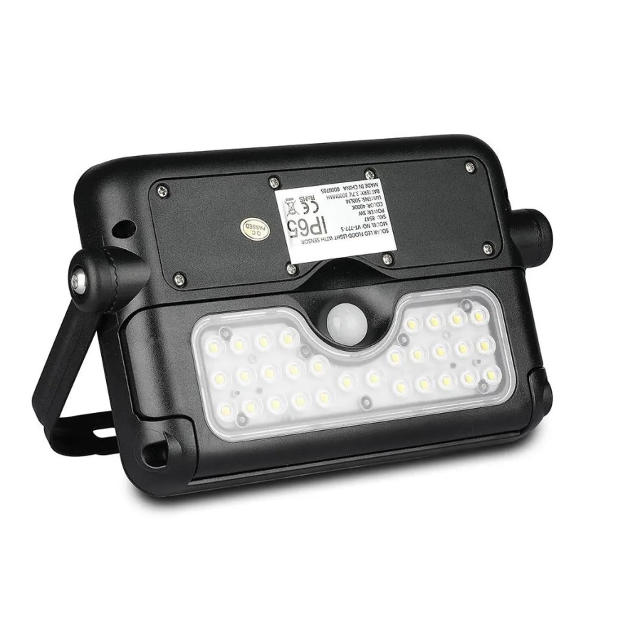 Ηλιακός προβολέας LED με αισθητήρα LED/5W/3,7V IP65 4000K 3000 mAh