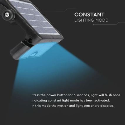 Ηλιακός προβολέας LED με αισθητήρα LED/5W/3,7V IP65 4000K 3000 mAh
