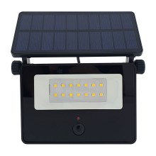 Ηλιακός προβολεάς LED με αισθητήρα εξωτερικού χώρου LED/2W/3,7V 4200K IP44