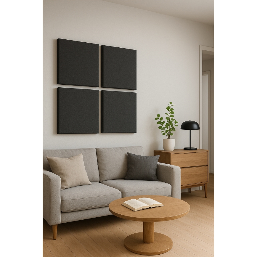 Ηχοαπορροφητικό πάνελ SILENCE 58x58 cm ανθρακί