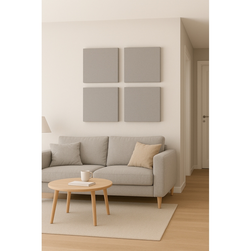 Ηχοαπορροφητικό πάνελ SILENCE 58x58 cm γκρι