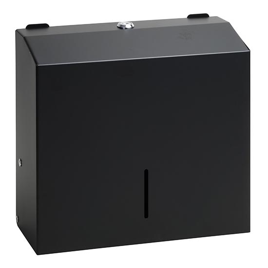 Θήκη για πετσέτες 28x24,5 cm ανοξείδωτο/μαύρο