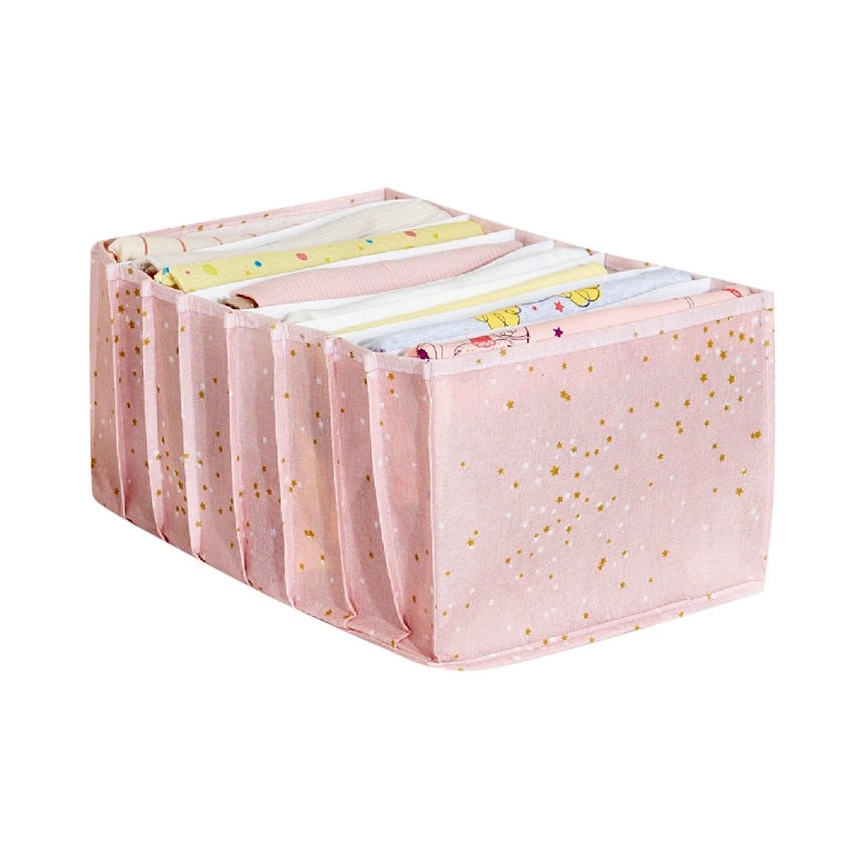Θήκη οργάνωσης  ντουλάπας 37,5x24,5x17,5 cm ροζ