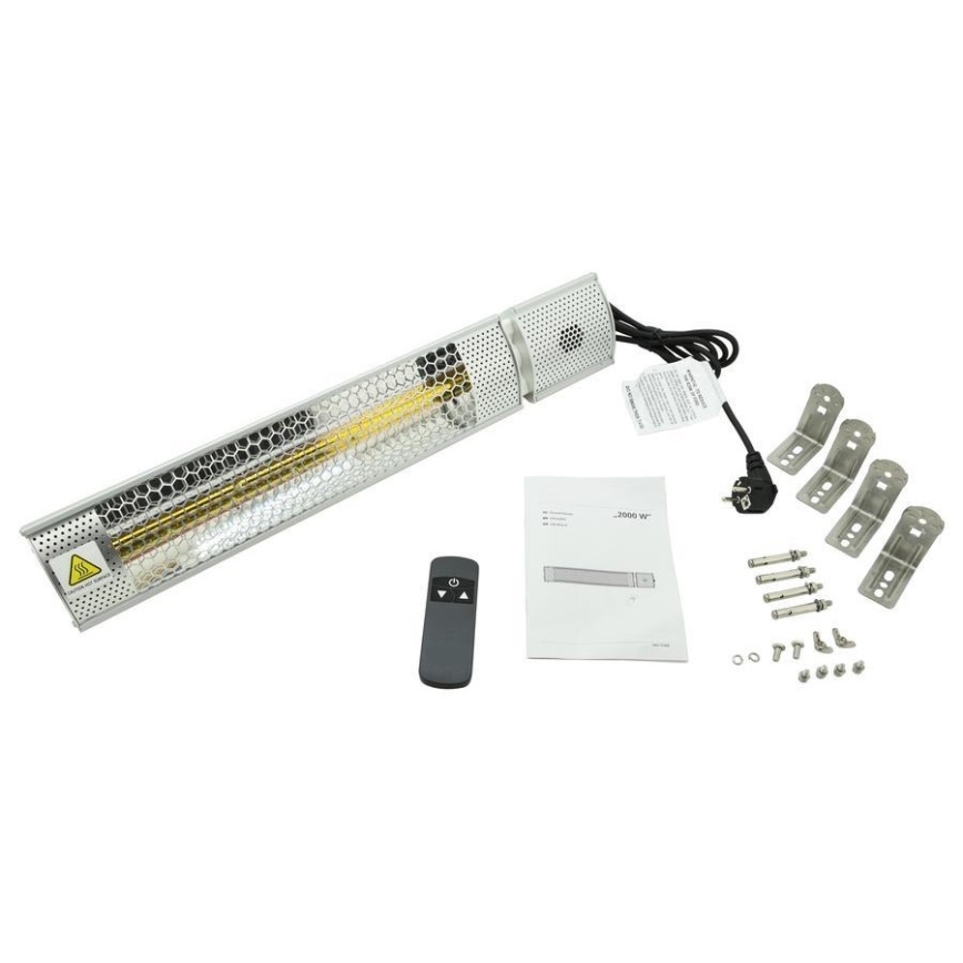 Θερμάστρα υπερύθρων 1000/2000W/230V IP55 + τηλεχειριστήριο