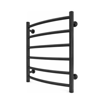 Θερμαντικό σώμα-σκάλα πετσετών INOX CLASSIC 120W/230V 57x43 cm, ανοξείδωτο/μαύρο