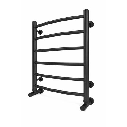 Θερμαντικό σώμα-σκάλα πετσετών INOX CLASSIC 120W/230V 57x43 cm, ανοξείδωτο/μαύρο