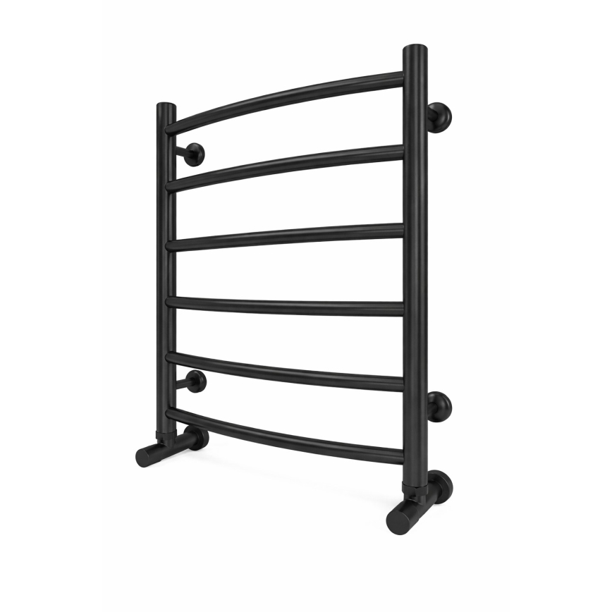 Θερμαντικό σώμα-σκάλα πετσετών INOX CLASSIC 120W/230V 57x43 cm, ανοξείδωτο/μαύρο