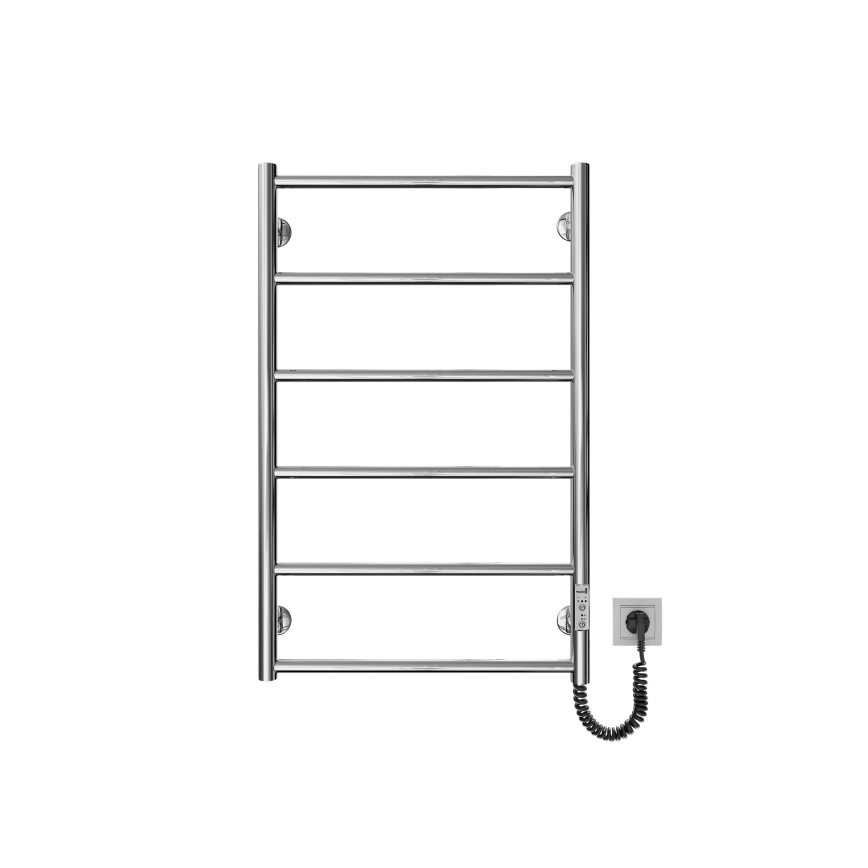 Θερμαντικό σκάλα μπάνιου CLASSIC 110W/230V 81x52 cm από ανοξείδωτο χάλυβα/γυαλισμένο χρώμιο, δεξιά