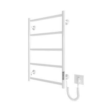 Θερμαντικό σώμα-σκάλα για μπάνιο CLASSIC 65W/230V 66x42 cm ανοξείδωτο/λευκό δεξιά