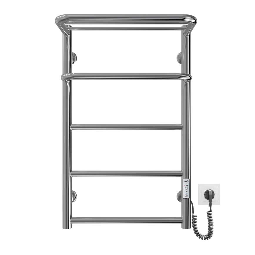 Θερμαντικό σώμα-σκάλα για μπάνιο HOTEL, 75W/230V, 66x42 cm, ανοξείδωτο/χρώμιο, δεξιά
