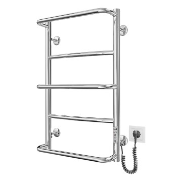 Θερμαντικό σώμα-σκάλα για μπάνιο LUX 65W/230V 66x42 cm, ανοξείδωτο ατσάλι/γυαλιστερό χρώμιο, δεξιά