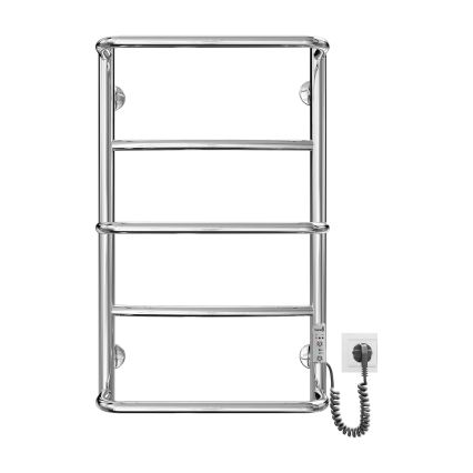 Θερμαντικό σώμα-σκάλα για μπάνιο LUX 65W/230V 66x42 cm, ανοξείδωτο ατσάλι/γυαλιστερό χρώμιο, δεξιά