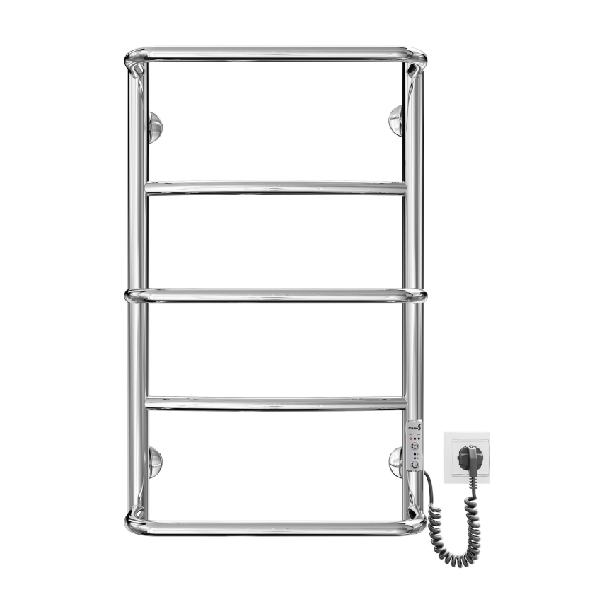 Θερμαντικό σώμα-σκάλα για μπάνιο LUX 65W/230V 66x42 cm, ανοξείδωτο ατσάλι/γυαλιστερό χρώμιο, δεξιά