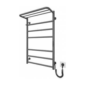 Θερμαντικό σώμα-σκάλα μπάνιου HOME 95W/230V 77x53 cm ανοξείδωτο/ανθρακί δεξιά