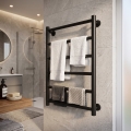 Θερμαντικό σώμα-σκάλα μπάνιου INOX FLAT 122W/230V 57x43 cm ανοξείδωτο/μαύρο