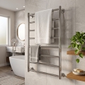 Θερμαντικό σώμα-σκάλα μπάνιου INOX FLAT 163W/230V 77x53 cm ανοξείδωτο/γυαλισμένο χρώμιο