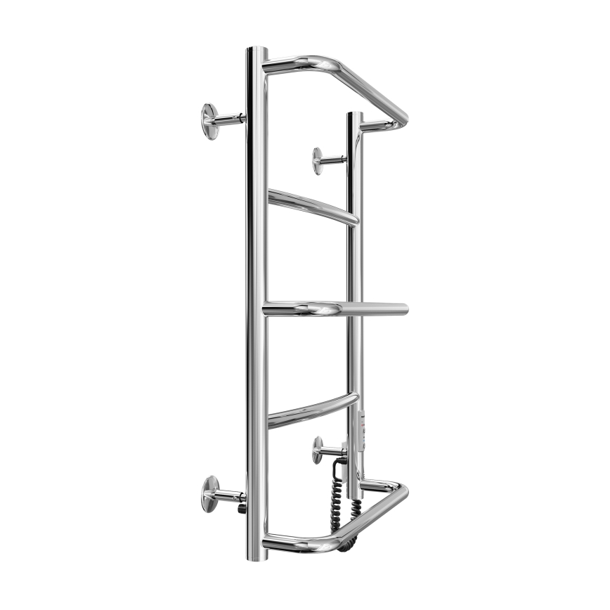 Θερμαντικό σώμα-σκάλα μπάνιου LUX 65W/230V 65x43 cm ανοξείδωτο/γυαλισμένο χρώμιο δεξιά