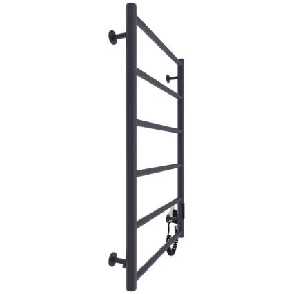 Θερμαντικό σώμα τύπου σκάλα για μπάνιο CLASSIC 110W/230V 81x52 cm, ανοξείδωτο/ανθρακί, δεξιά