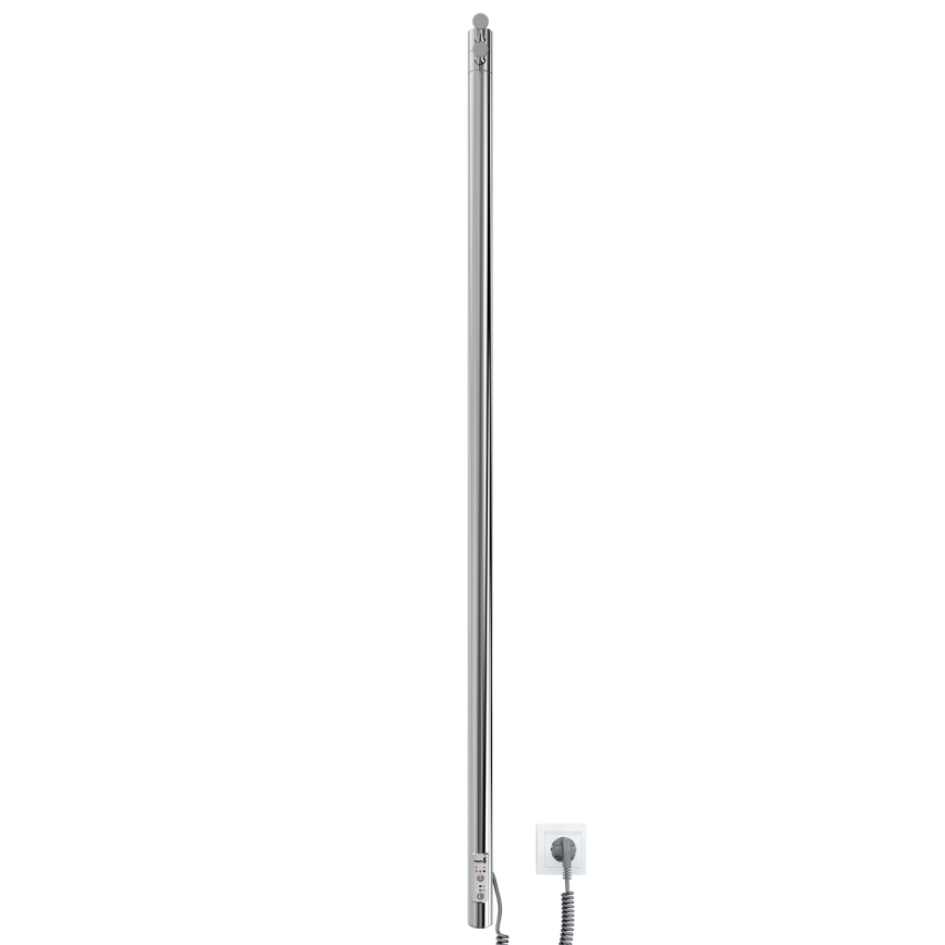 Θερμαντικό σώμα μπάνιου RAY 25W/230V 110x30 cm IP44 ανοξείδωτο ατσάλι/γυαλισμένο χρώμιο