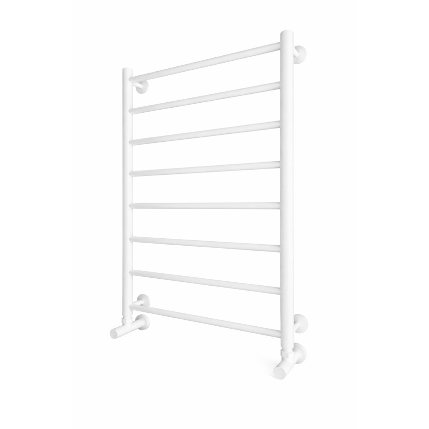 Θερμαντικό σώμα μπάνιου τύπου σκάλα INOX FLAT 163W/230V 77x53 cm ανοξείδωτο/λευκό