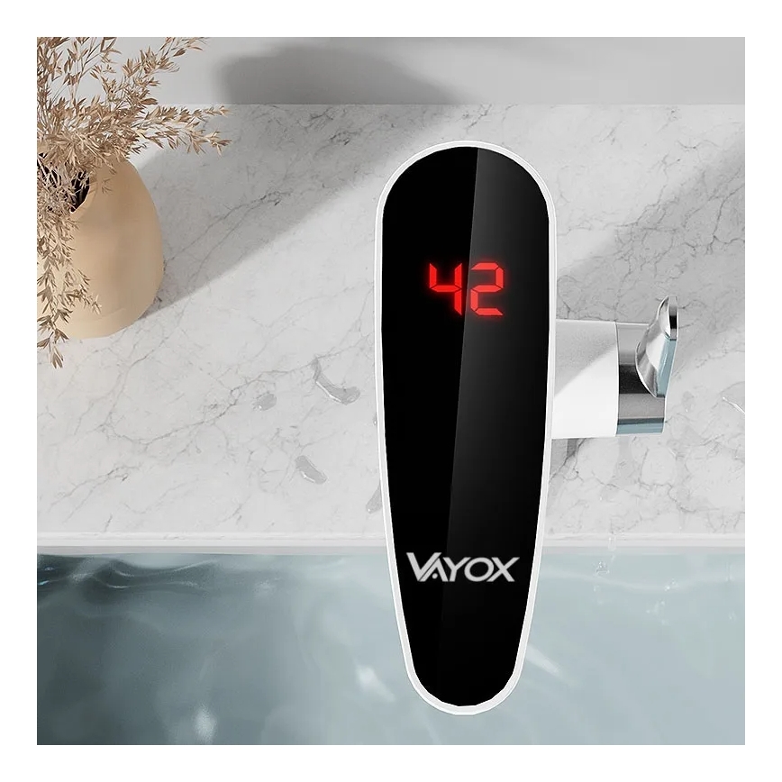 Ροής θερμοσίφωνας με οθόνη LED 3000W/230V IPX4 λευκός