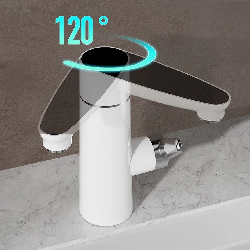 Ροής θερμοσίφωνας με οθόνη LED 3000W/230V IPX4 λευκός