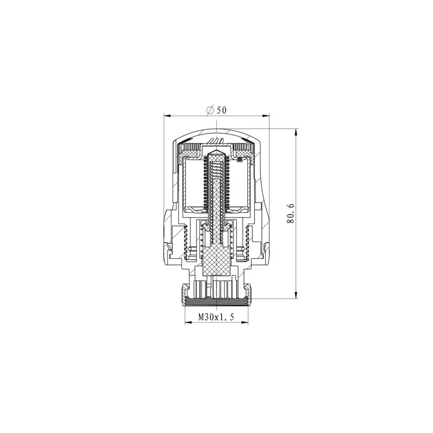 Θερμοστατική κεφαλή M30x1,5