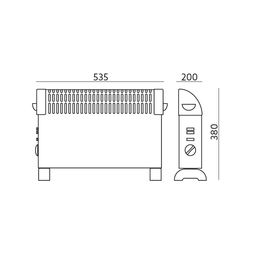Θερμοπομπός SONDO 750/1250/2000W/230V