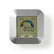 Θερμόμετρο με μετρητή υγρασίας και χρονόμετρο 2xAAA