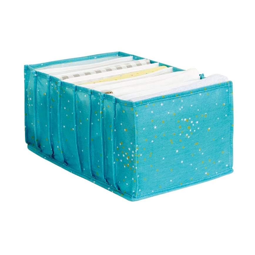 Θήκη οργάνωσης ντουλάπας 40x15x14 cm τιρκουάζ