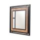 Καθρέπτης τοίχου COSMO 70x70 cm καφέ/μαύρο