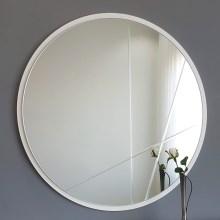 Καθρέπτης τοίχου δ. 60 cm ασημί