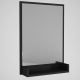Καθρέπτης τοίχου με ράφι COSTA 75x45 cm μαύρο