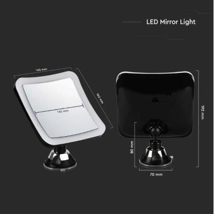Καθρέφτης καλλωπισμού LED LED/3,2W/4,5V IP44