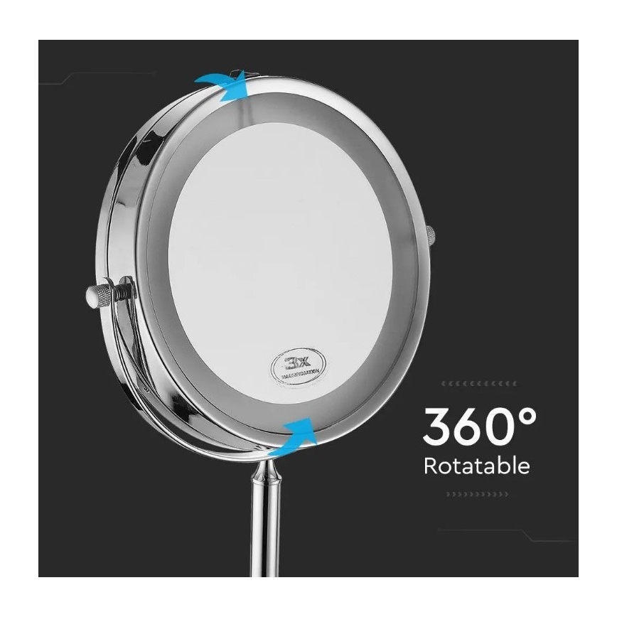Καθρέφτης καλλωπισμού LED LED/3W/6V IP44