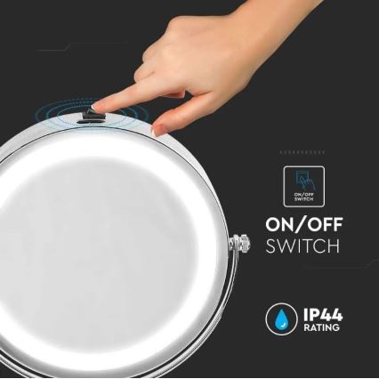 Καθρέφτης καλλωπισμού LED LED/3W/6V IP44