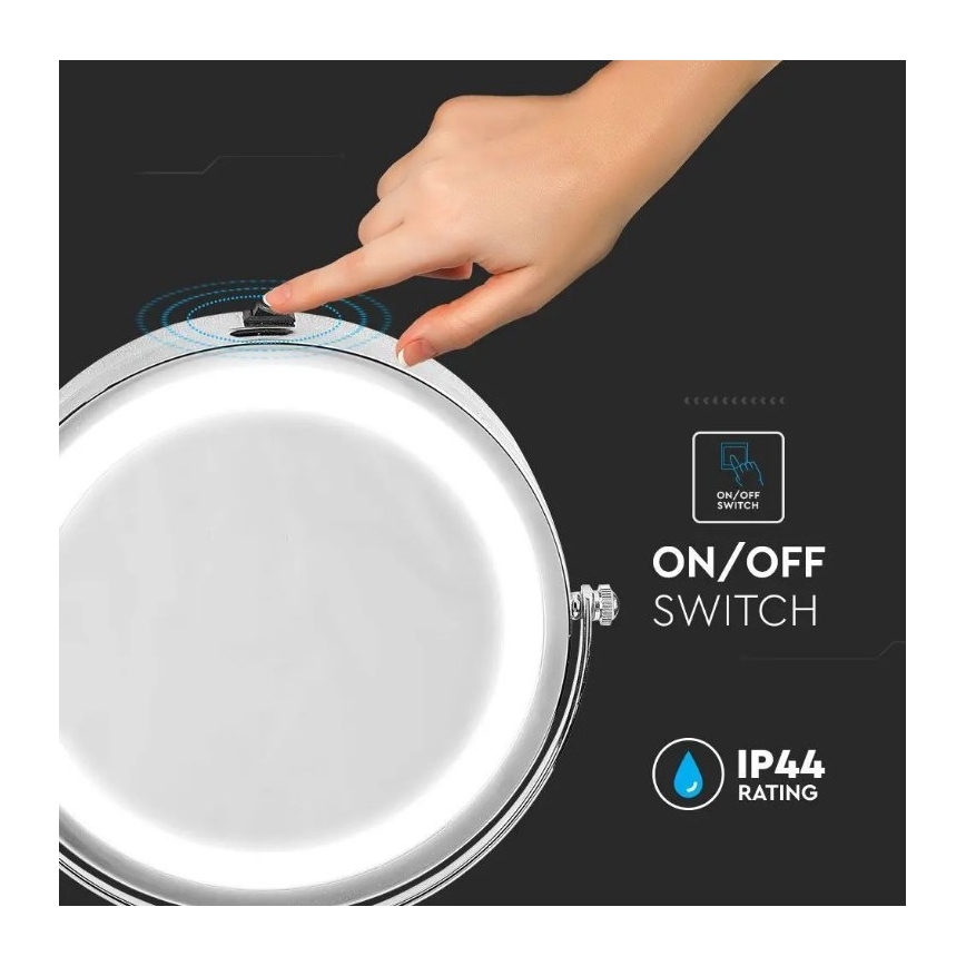 Καθρέφτης καλλωπισμού LED LED/3W/6V IP44
