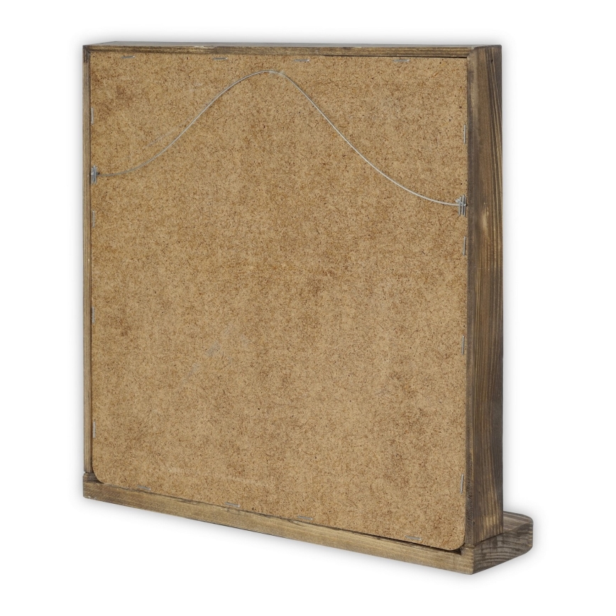 Καθρέφτης τοίχου 33x32,5 cm πεύκο/μπλε