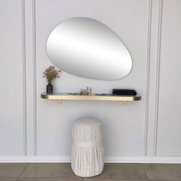 Καθρέφτης τοίχου PORP 60x90 cm χρυσαφί