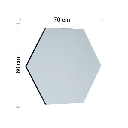 Καθρέφτης τοίχου ZEO 60x70 cm μαύρο