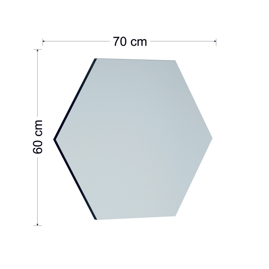 Καθρέφτης τοίχου ZEO 60x70 cm μαύρο
