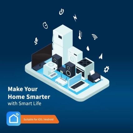 Καλώδιο επέκτασης με διακόπτη SMART 1,8 μ 4Z + 4xUSB Wi-Fi Tuya