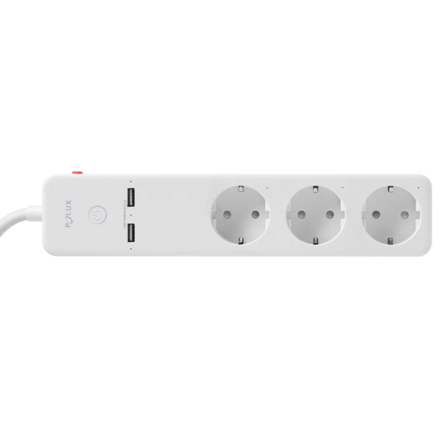 Καλώδιο προέκτασης SMART με διακόπτη 1,5m + 2xUSB/Wi-Fi Tuya SCHUKO