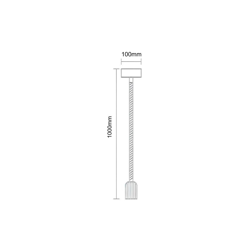 Καλώδιο τροφοδοσίας 1xE27/60W/230V 1 m
