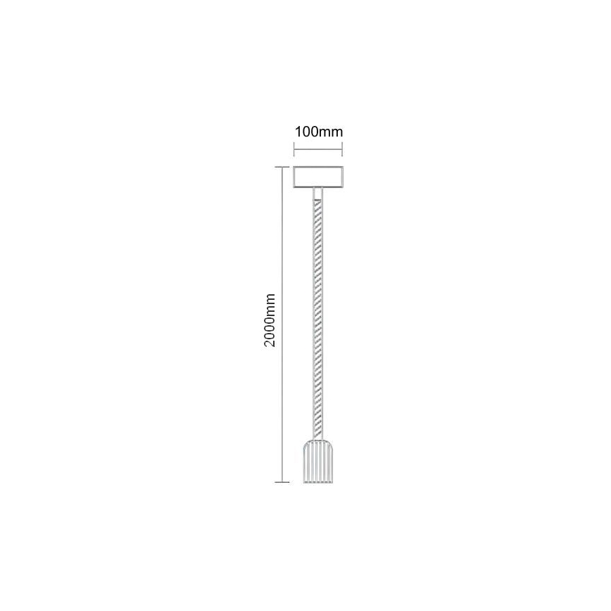 Καλώδιο τροφοδοσίας 1xE27/60W/230V 2 m