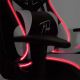 Καρέκλα gaming VARR Flash με οπίσθιο φωτισμό LED RGB + τηλεχειριστήριο μαύρο/λευκό