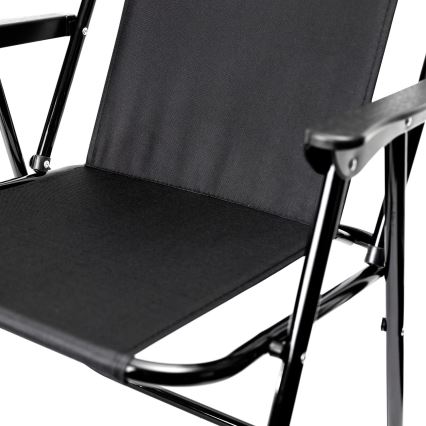 Καρέκλα κάμπινγκ πτυσσόμενη μαύρο
