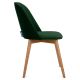 Καρέκλα τραπεζαρίας BAKERI 86x48 cm σκούρο πράσινο/οξιά
