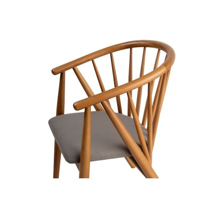 Καρέκλα τραπεζαρίας DORIS 82x56 cm δρυς/γκρι