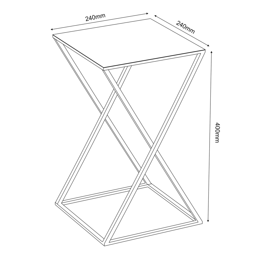 Κασπώ 40x24 cm μαύρο